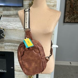 Lisinuo New‎ With Tags Brown Crossbody Fanny Pack.